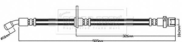 BORG & BECK stabdžių žarnelė BBH8261